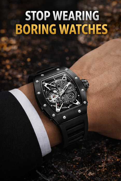 ONOLA 3838 Automatic Skeleton Watch