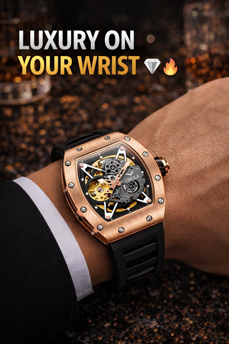 ONOLA 3838 Automatic Skeleton Watch