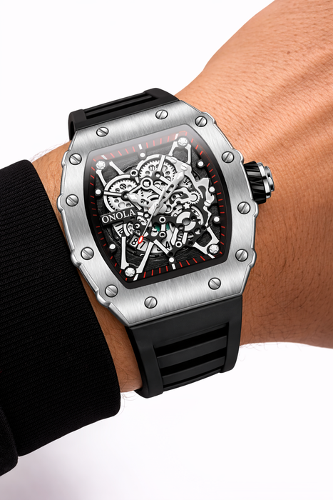 ONOLA 3827 Luxury Skeleton Quartz Watch