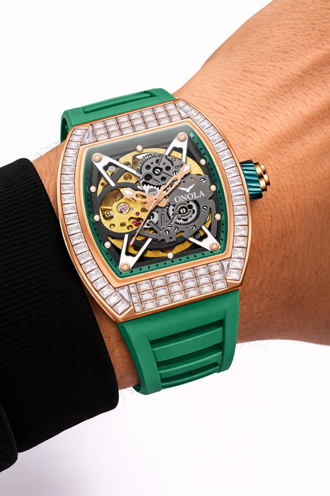 ONOLA 3838F Luxury Skeleton Automatic Watch