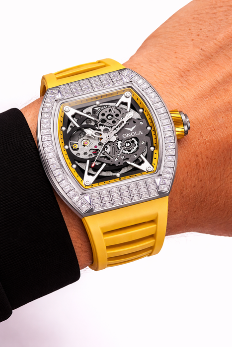 ONOLA 3838F Luxury Skeleton Automatic Watch