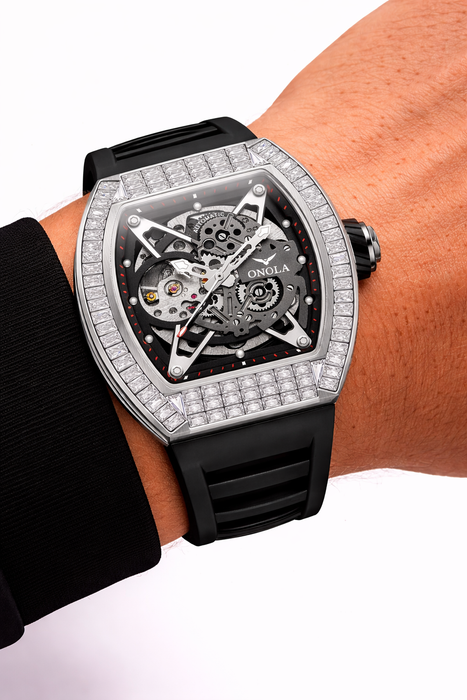 ONOLA 3838F Luxury Skeleton Automatic Watch