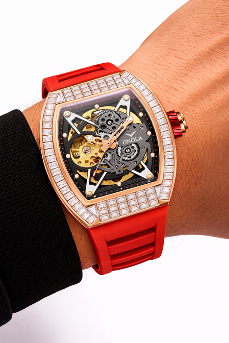 ONOLA 3838F Luxury Skeleton Automatic Watch