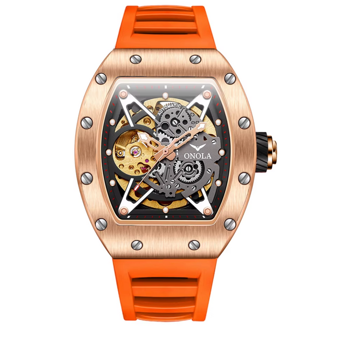 ONOLA 3838 Automatic Skeleton Watch