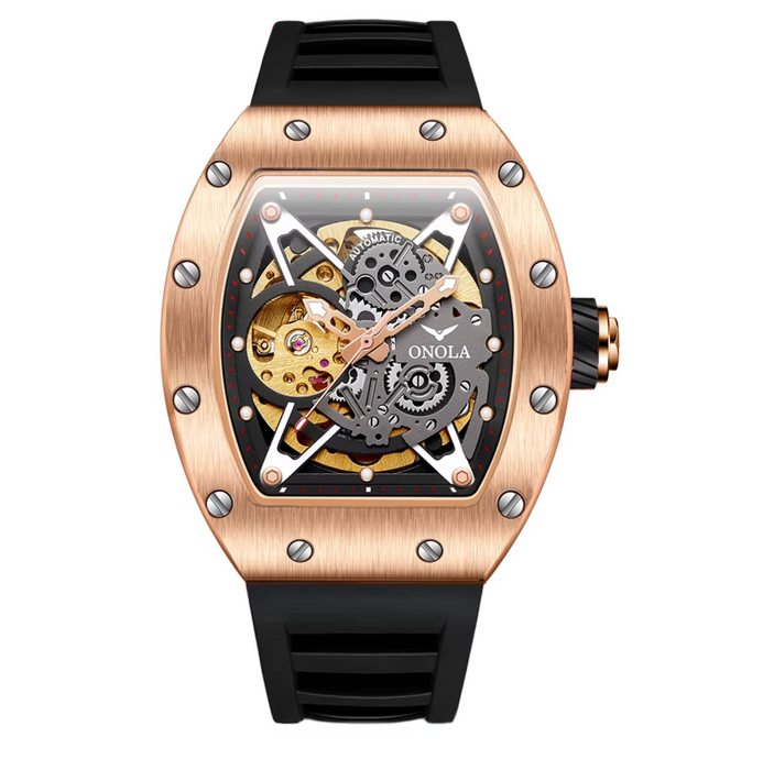 ONOLA 3838 Automatic Skeleton Watch