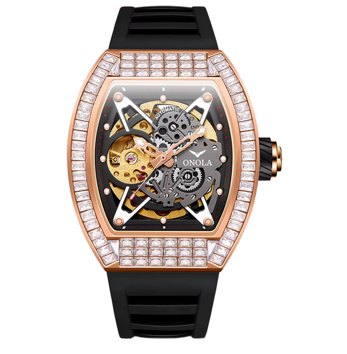 ONOLA 3838F Luxury Skeleton Automatic Watch