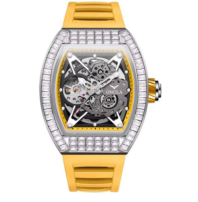 ONOLA 3838F Luxury Skeleton Automatic Watch