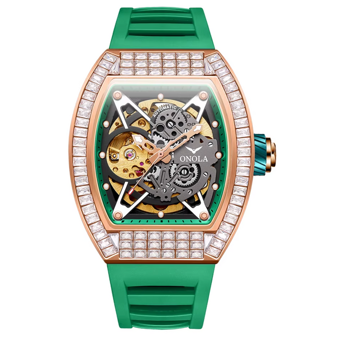 ONOLA 3838F Luxury Skeleton Automatic Watch