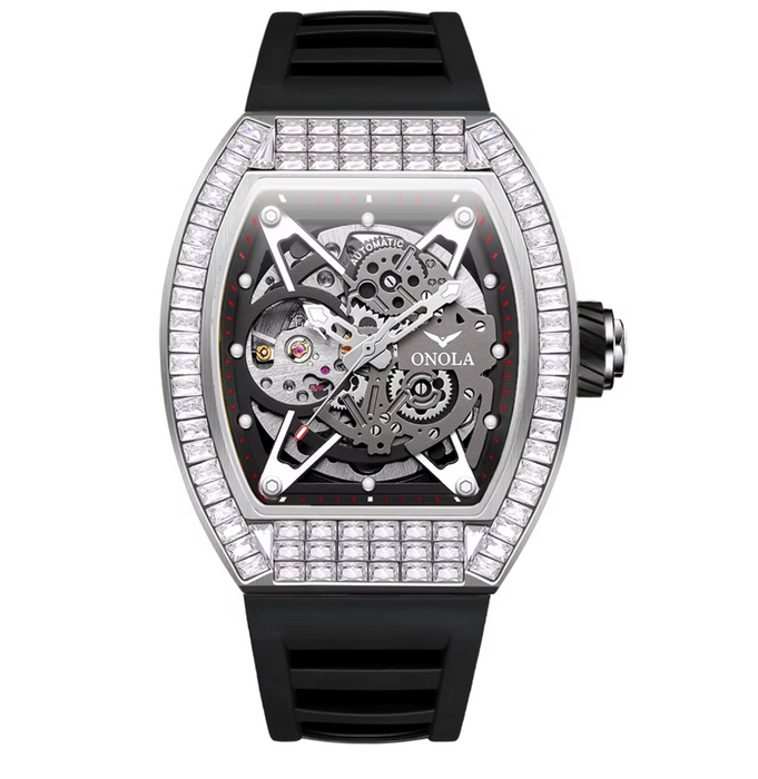 ONOLA 3838F Luxury Skeleton Automatic Watch