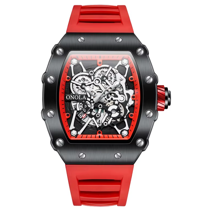 ONOLA 3827 Luxury Skeleton Quartz Watch