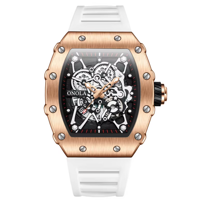 ONOLA 3827 Luxury Skeleton Quartz Watch