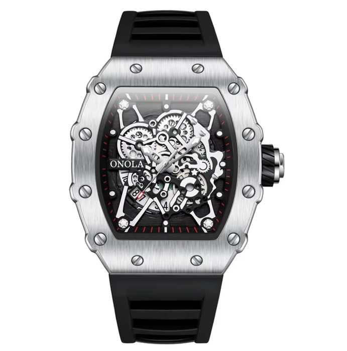 ONOLA 3827 Luxury Skeleton Quartz Watch