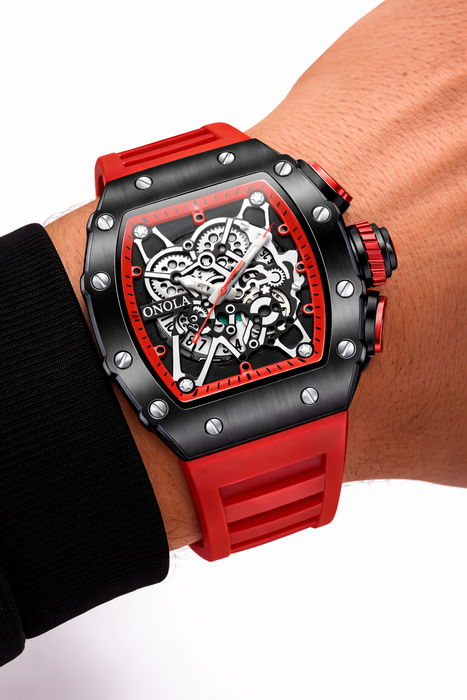 ONOLA 3827 Luxury Skeleton Quartz Watch